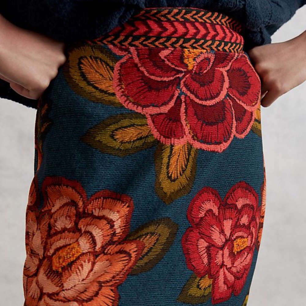 Anthropologie Farm Rio Piera Sweater Mini Skirt XL